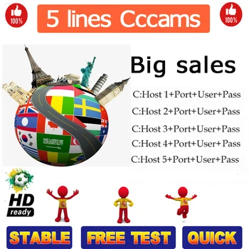 2020new Cccam DVB-S2 Recettore 5 Cline per 1 Anno Spagna Europa Cline Uso per Gtmedia V8 Nova V9 Super Satellite Ricevitore Tv
2020new Cccam DVB-S2 Recettore 5 Cline per 1 Anno Spagna Europa Cline Uso per Gtmedia V8 Nova V9 Super Satellite Ricevitore Tv