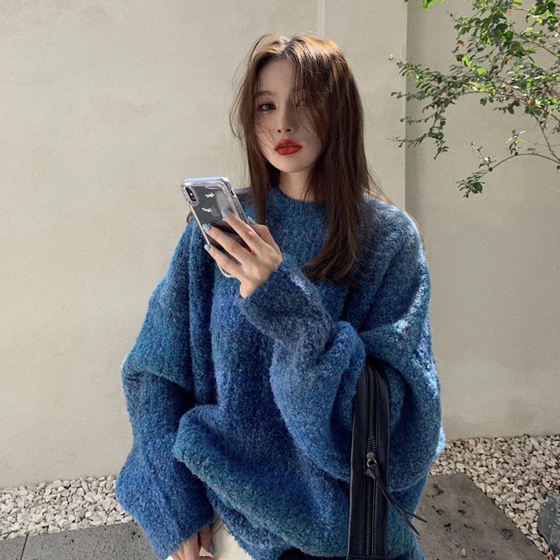 Design Sense Personality Gradient Head Sweater Female Winter 2020 New Korean Version Loose Lazy Wind
Design Sense Personality Gradient Head Sweater Female Winter 2020 New Korean Version Loose Lazy Wind