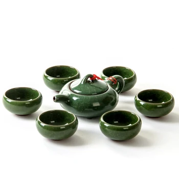 Ceramic Kung Fu Ice crack glaze Teapot Six color cup Tea set Ice cracking Kung Fu Tea set
Ceramic Kung Fu Ice crack glaze Teapot Six color cup Tea set Ice cracking Kung Fu Tea set
