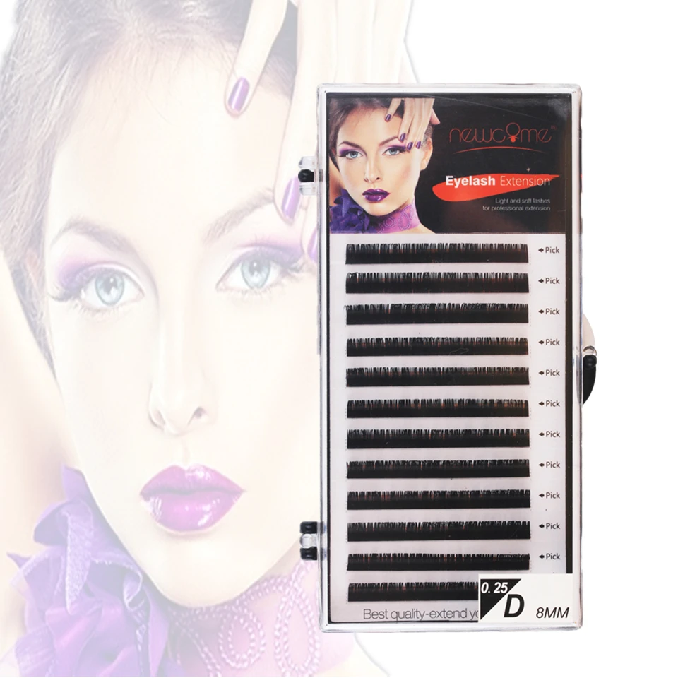 NEWCOME All Sizes Individual Eyelashes Natural Lashes Extension B C D Faux Mink Eyelash Extension 0.05-0.25
NEWCOME All Sizes Individual Eyelashes Natural Lashes Extension B C D Faux Mink Eyelash Extension 0.05-0.25