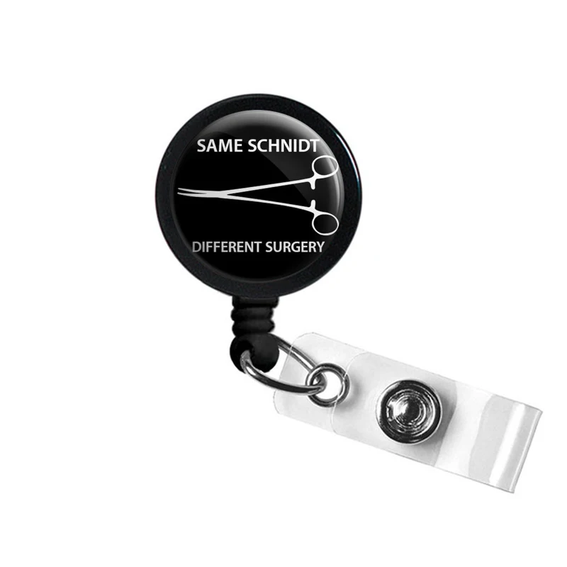 Same Schnidt Different Surgery Retractable ID Badge Reel Scrub Tech Surgical Tech Gift 
Same Schnidt Different Surgery Retractable ID Badge Reel Scrub Tech Surgical Tech Gift