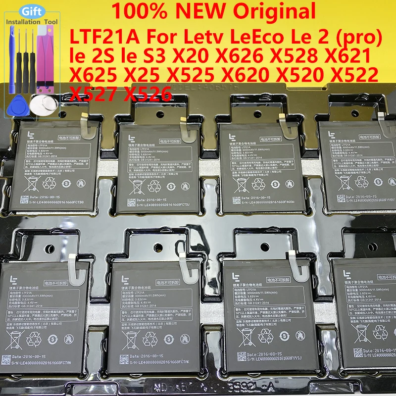 Фото 100% Новый оригинальный аккумулятор Letv LTF21A для LeEco Le 2 (pro) le 2S S3 X20 X626 X620 X527 X528 X621 X625 X25