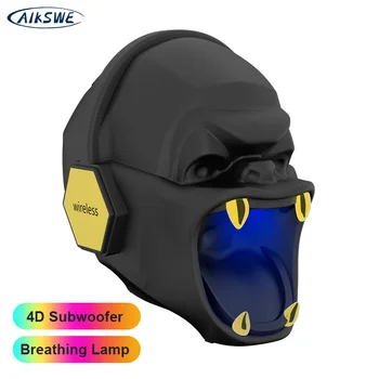 AIKSWE Skull Wireless Bluetooth Speaker TWS connection Bass Stereo Sound Breathing lamp FM Audio Music Player Support TF Card
AIKSWE Skull Wireless Bluetooth Speaker TWS connection Bass Stereo Sound Breathing lamp FM Audio Music Player Support TF Card