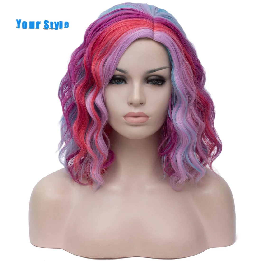 Your Style 11 Colors Short Water Wave Wigs Cosplay Wigs Women Rainbow Mixed Orange Yellow Pink Green High Temperature Fiber
Your Style 11 Colors Short Water Wave Wigs Cosplay Wigs Women Rainbow Mixed Orange Yellow Pink Green High Temperature Fiber