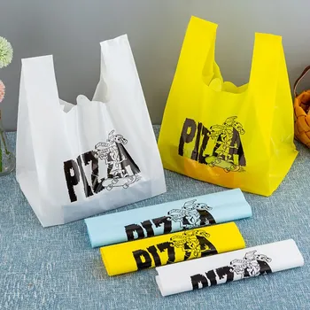 50Pcs Thicken Pizza Plastic Bag Takeaway Dessert Supermarket Grocery Shopping Gift Bags with Handle Food Packaging Bag
50Pcs Thicken Pizza Plastic Bag Takeaway Dessert Supermarket Grocery Shopping Gift Bags with Handle Food Packaging Bag