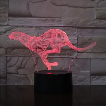 Running Cheetah Colors LED Acrylic Night Light with 7 Colors Touch Remote Control Illusion Change Home Decoration Lights 3D1032
Running Cheetah Colors LED Acrylic Night Light with 7 Colors Touch Remote Control Illusion Change Home Decoration Lights 3D1032