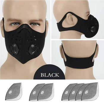 Activated Carbon Filter Insert Cycling Face Masks PM2.5 Anti Dust Pollution Reusable Mouth Mask Double Air Valve Breathable Mask
Activated Carbon Filter Insert Cycling Face Masks PM2.5 Anti Dust Pollution Reusable Mouth Mask Double Air Valve Breathable Mask