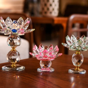 3 STYLE CRYSTAL GLASS LOTUS FLOWER CANDLE TEA LIGHT HOLDER BUDDHIST CANDLESTICK HOME DECORATION(8 COLORS SELECT)
3 STYLE CRYSTAL GLASS LOTUS FLOWER CANDLE TEA LIGHT HOLDER BUDDHIST CANDLESTICK HOME DECORATION(8 COLORS SELECT)