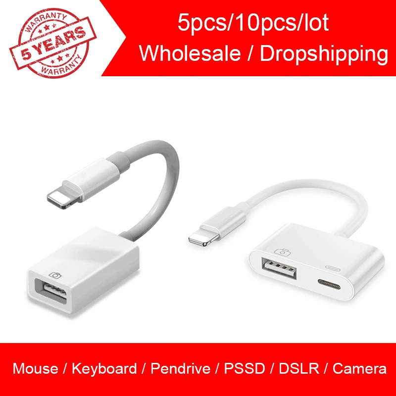 5pcs/10pcs Lot OTG USB to camera adapter for ios USB cable earphones converter piano MIDI Keyboard for i phone 78 ios 13 adapter
5pcs/10pcs Lot OTG USB to camera adapter for ios USB cable earphones converter piano MIDI Keyboard for i phone 78 ios 13 adapter