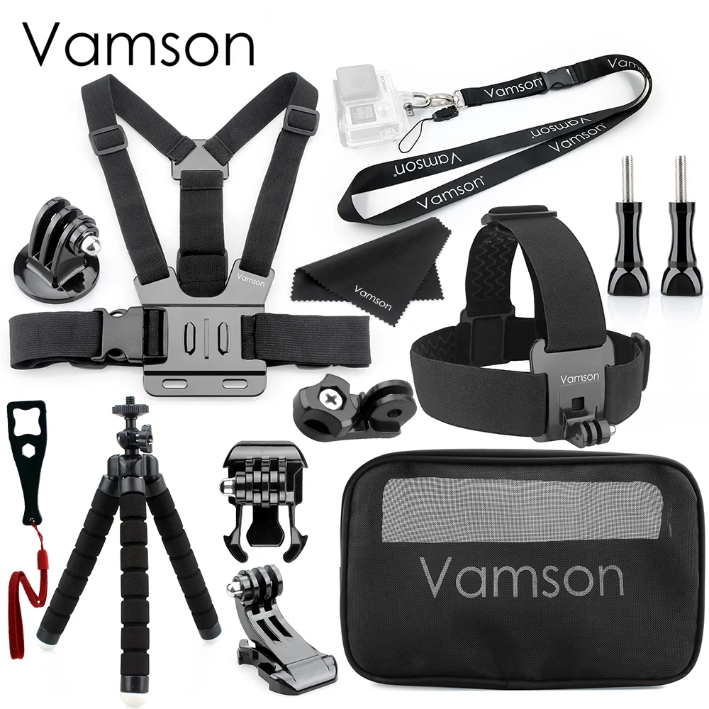 Vamson for DJI OSMO Action Camera Accessories for go pro Hero 7 6 5 4 Tripod Head Chest Strap for Xiaomi Yi4K VS22
Vamson for DJI OSMO Action Camera Accessories for go pro Hero 7 6 5 4 Tripod Head Chest Strap for Xiaomi Yi4K VS22