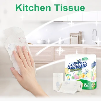 2 Rolls Large Size Thickened Pattern Roll Paper Kitchen Tissue Paper Towel Absorbent Paper Native Wood Pulp Cleaning Napkin
2 Rolls Large Size Thickened Pattern Roll Paper Kitchen Tissue Paper Towel Absorbent Paper Native Wood Pulp Cleaning Napkin