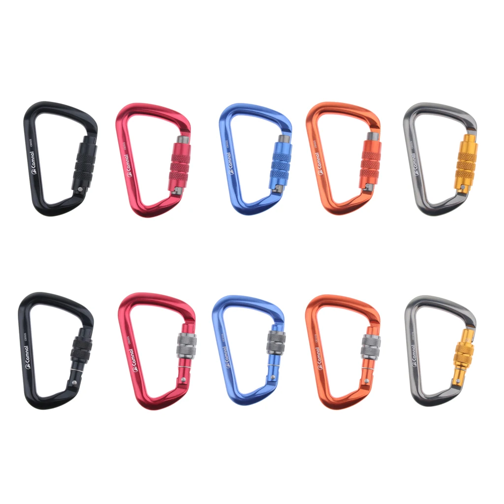 28KN D Shape Carabiner Locking Spring Snap Hook Outdoor Rescue Arborist Mountaineering Equipment
28KN D Shape Carabiner Locking Spring Snap Hook Outdoor Rescue Arborist Mountaineering Equipment