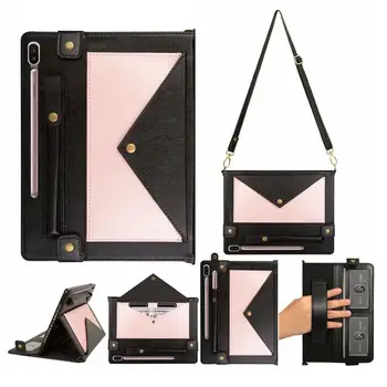 For Samsung Tab S6 10.5 Case SM-T860/T865/T867 Folio PU Leather Wallet Shoulder Hand Strap Case for Samsung Galaxy Tab S6 10.5
For Samsung Tab S6 10.5 Case SM-T860/T865/T867 Folio PU Leather Wallet Shoulder Hand Strap Case for Samsung Galaxy Tab S6 10.5