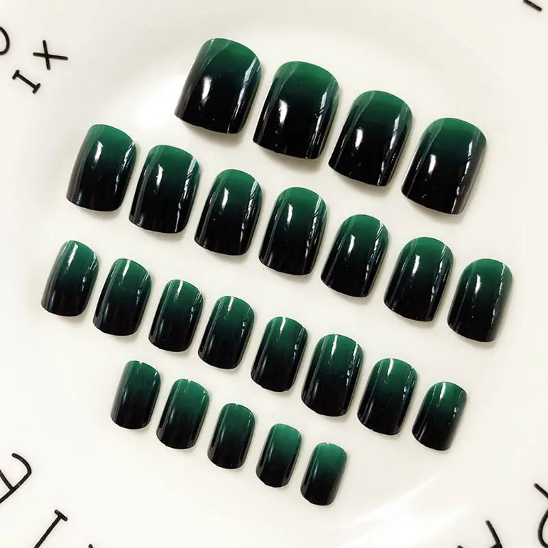 24pcs Gradient Green Fake Finger Nails Shiny Artificial False Nail Art Tips Full Cover X7YB
24pcs Gradient Green Fake Finger Nails Shiny Artificial False Nail Art Tips Full Cover X7YB