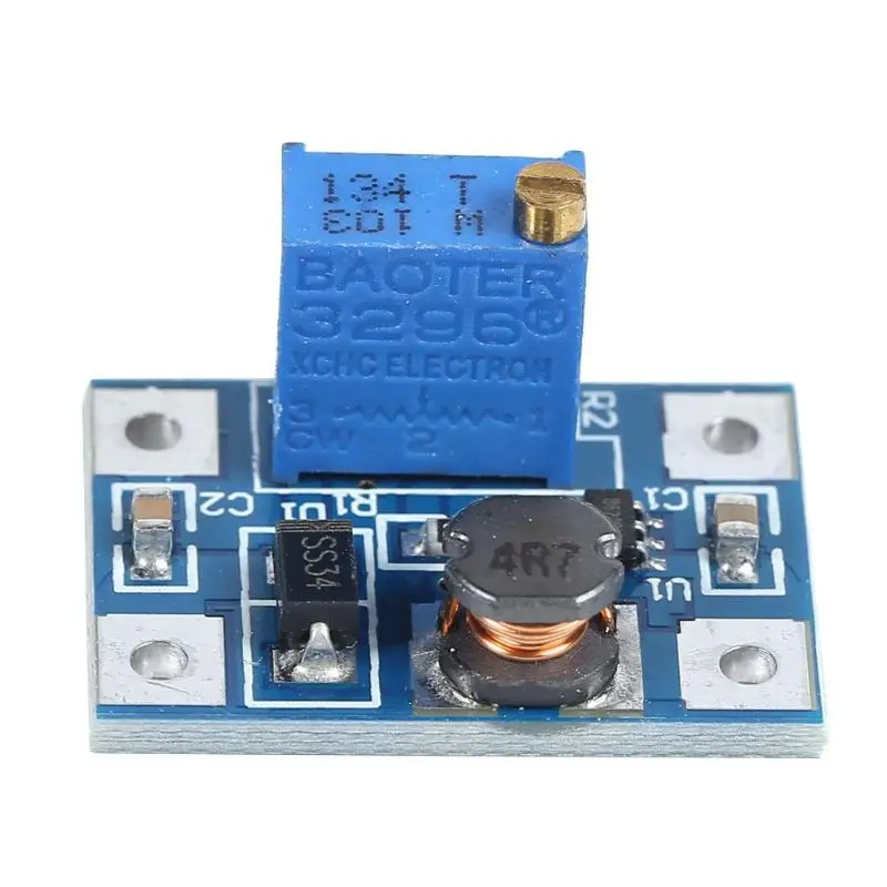 DC-DC 2-24V to 2-28V Step-UP Power Module SX1308 2A Adjustable Voltage Boost Converter Board
DC-DC 2-24V to 2-28V Step-UP Power Module SX1308 2A Adjustable Voltage Boost Converter Board
