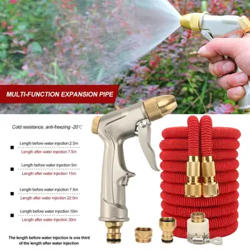 Inflatable and Retractable Garden Hose Set with High Pressure Nozzle Water Gun Head Multi-function Garden Watering Car Wash
Inflatable and Retractable Garden Hose Set with High Pressure Nozzle Water Gun Head Multi-function Garden Watering Car Wash