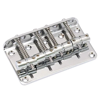 Hard Tail Fixed Bass Guitar Bridge Compatible with 4 String Jazz Bass or Precision Bass Style Bass Guitar Top Load Chrome
Hard Tail Fixed Bass Guitar Bridge Compatible with 4 String Jazz Bass or Precision Bass Style Bass Guitar Top Load Chrome