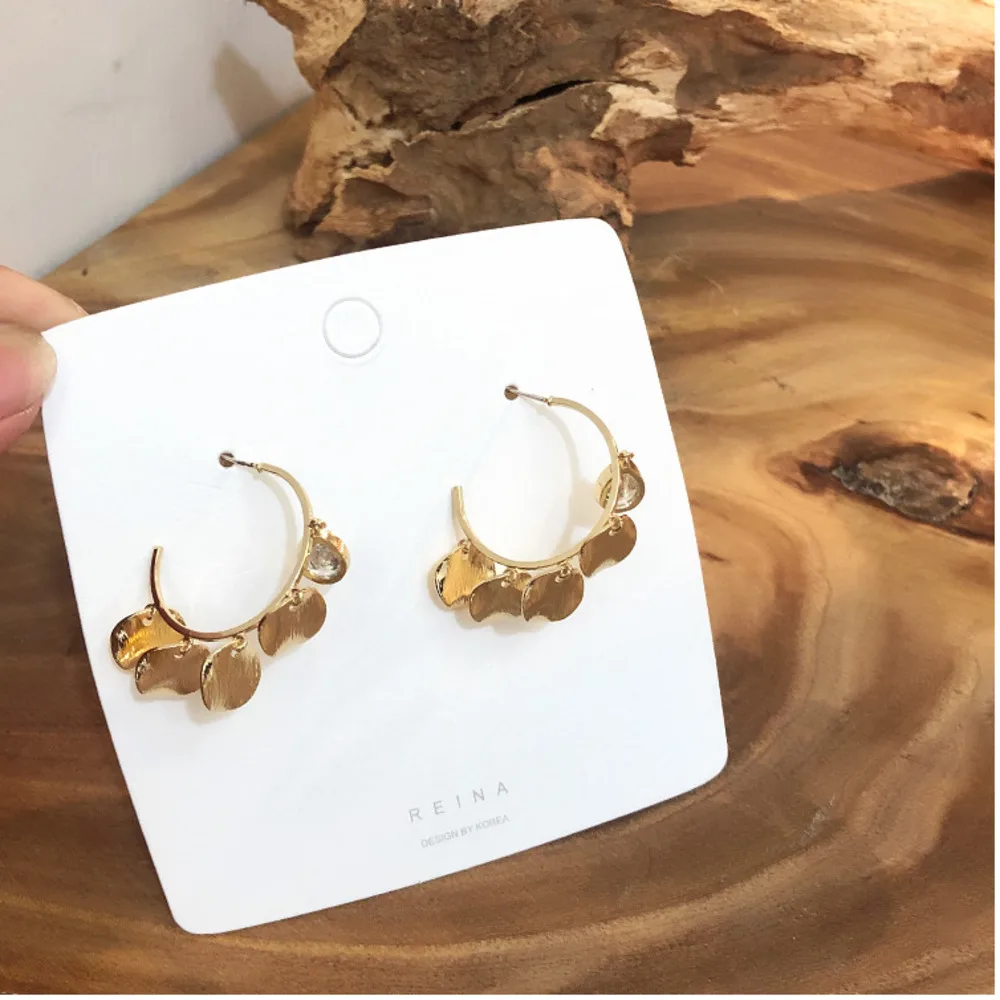 Korean Zircon Earrings Crystal Sequins Metal Tassel Earrings Prevent allergy Earrings Bohemian for women Earrings Jewelry
Korean Zircon Earrings Crystal Sequins Metal Tassel Earrings Prevent allergy Earrings Bohemian for women Earrings Jewelry