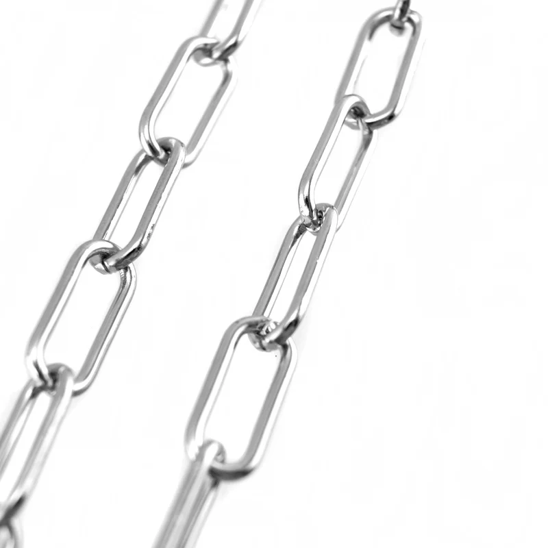100% Stainless Steel Lock Chain For Jewelry Making Oval Metal Rolo Link Chains By Meter Cadenas Por Metros No Clasp 1M
100% Stainless Steel Lock Chain For Jewelry Making Oval Metal Rolo Link Chains By Meter Cadenas Por Metros No Clasp 1M