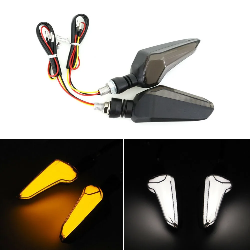 Universal 2PCS Wing Style 12V DC LED Motorcycle Driving Passing Fog Lamp Turn Signal Spot Lights Bar White and Amber Waterproof
Universal 2PCS Wing Style 12V DC LED Motorcycle Driving Passing Fog Lamp Turn Signal Spot Lights Bar White and Amber Waterproof