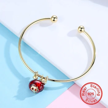 18k Yellow Gold Pig zodiac Bracelet For Women female Gemstone Personality Bracelet 925 Sterling Silver Color Jewelry Birthday
18k Yellow Gold Pig zodiac Bracelet For Women female Gemstone Personality Bracelet 925 Sterling Silver Color Jewelry Birthday
