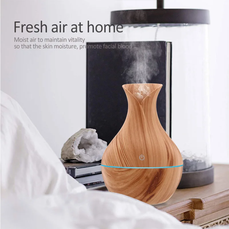 ELOOLE Ultrasonic Vase Air Humidifier USB Aroma Essential Oil Diffuser Mini Wood Grain Atomizer Aromatherapy Mist Maker
ELOOLE Ultrasonic Vase Air Humidifier USB Aroma Essential Oil Diffuser Mini Wood Grain Atomizer Aromatherapy Mist Maker