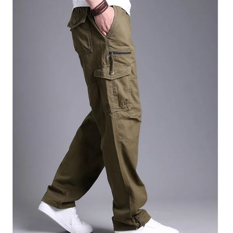 Men's Cargo Pants Pure Cotton Casual Multi Pockets Camouflage Pants Men Outwear Straight Tall Waist Trousers
Men's Cargo Pants Pure Cotton Casual Multi Pockets Camouflage Pants Men Outwear Straight Tall Waist Trousers