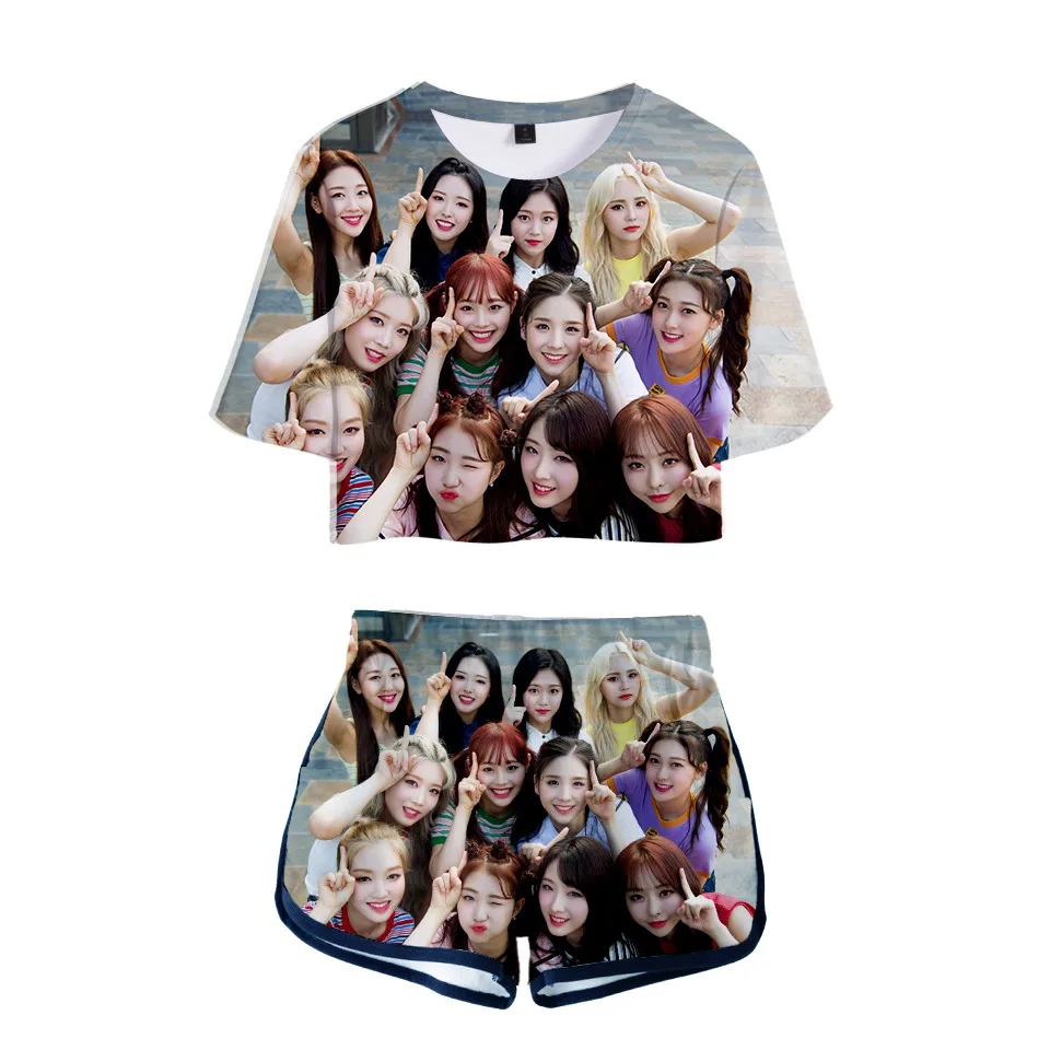 LOONA The Same Style 3D Printed Women Sets Oversize Navel short sleeve T Shirt and Short Pants Summer two piece set kpop clothes
LOONA The Same Style 3D Printed Women Sets Oversize Navel short sleeve T Shirt and Short Pants Summer two piece set kpop clothes