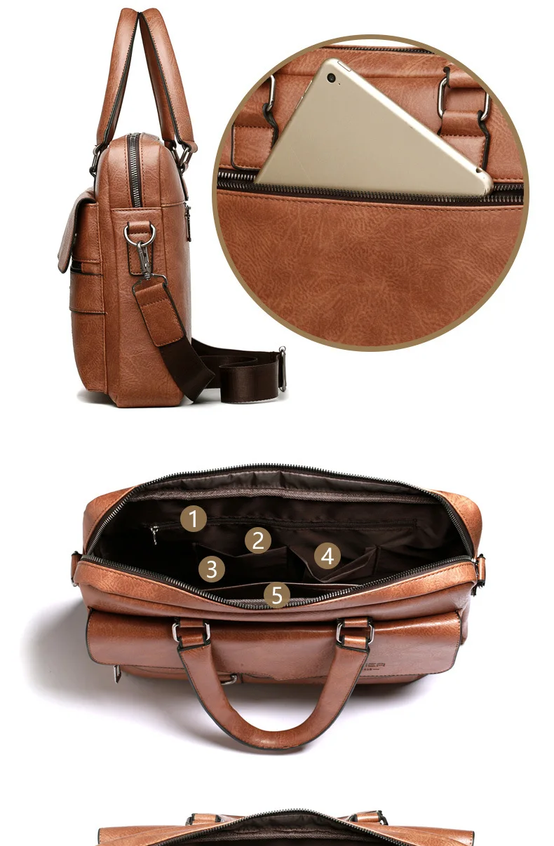 Fashion 2021 New Brand Men's Bag Briefcase Bag Fashion Handbag Shoulder