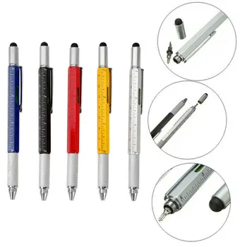6 in 1 Multi Function Ball-point Pen with Touch Screen Ruler Level Tool Best New
6 in 1 Multi Function Ball-point Pen with Touch Screen Ruler Level Tool Best New
