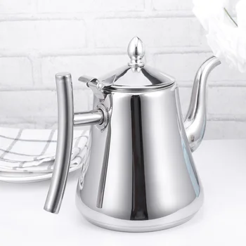 1pc Tea Pot 2L Stainless Steel Coffee Pot With Filter for Restaurant 
1pc Tea Pot 2L Stainless Steel Coffee Pot With Filter for Restaurant