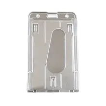 1pcs Double-faced Card Holder Clear Horizontal ID Badge Holders Card Cover Transparent Easy Access Thumb Notch Hard Plastic
1pcs Double-faced Card Holder Clear Horizontal ID Badge Holders Card Cover Transparent Easy Access Thumb Notch Hard Plastic