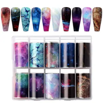 Makartt Nail Art Foil Transfer Stickers Nail Art Supplies Foil Transfers 10 Rolls Flowers Starry Sky Nail Decals Nail Extension
Makartt Nail Art Foil Transfer Stickers Nail Art Supplies Foil Transfers 10 Rolls Flowers Starry Sky Nail Decals Nail Extension