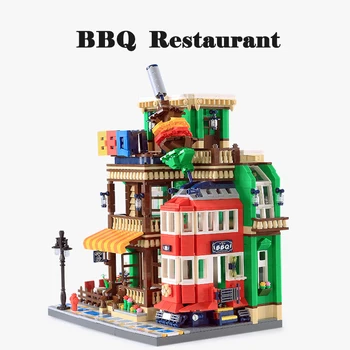 Colorful Toy Bricks BBQ Tram Restaurant Architecture Pretty House Compatible Small Particle Children Building Blocks Kids Gift
Colorful Toy Bricks BBQ Tram Restaurant Architecture Pretty House Compatible Small Particle Children Building Blocks Kids Gift