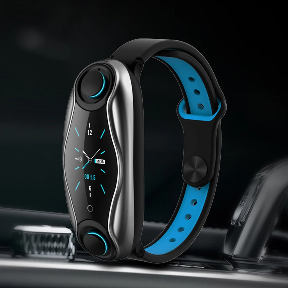 Smart Watch Sports Bracelet Heart Rate Blood Pressure Monitor 2 In 1 Touch Screen Wireless Bluetooth Earphone Call Reminder
Smart Watch Sports Bracelet Heart Rate Blood Pressure Monitor 2 In 1 Touch Screen Wireless Bluetooth Earphone Call Reminder