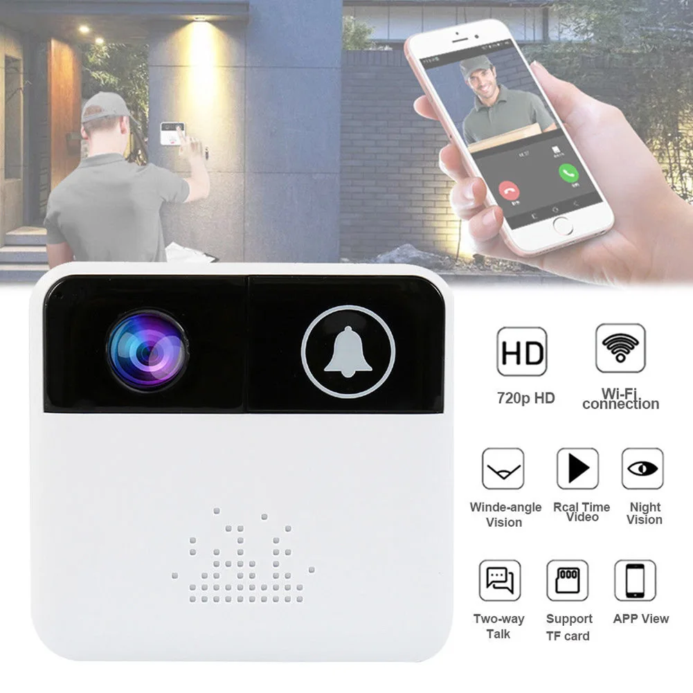 Wireless WiFi Smart Remote Video Door Camera Phone Doorbell Intercom IR Security Bell LHB99
Wireless WiFi Smart Remote Video Door Camera Phone Doorbell Intercom IR Security Bell LHB99