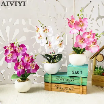 Double Fork Phalaenopsis Bonsai artificial flowers wedding home decor mariage silk Artificial plant manualidad Potted plants
Double Fork Phalaenopsis Bonsai artificial flowers wedding home decor mariage silk Artificial plant manualidad Potted plants
