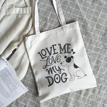 Love Me Love My Dog Vogue Printed Shoulder Canvas Bags Cartoon Harajuku Messenger Bag New Handbag Large Casual Women Bag Purse
Love Me Love My Dog Vogue Printed Shoulder Canvas Bags Cartoon Harajuku Messenger Bag New Handbag Large Casual Women Bag Purse