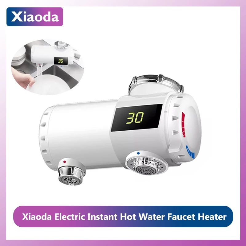 Xiaoda Electric Instant Heat Water Heater Faucet Tap Kitchen Nozzle Heater Temperature Cold Warm Adjustable Faucet Smart Home
Xiaoda Electric Instant Heat Water Heater Faucet Tap Kitchen Nozzle Heater Temperature Cold Warm Adjustable Faucet Smart Home