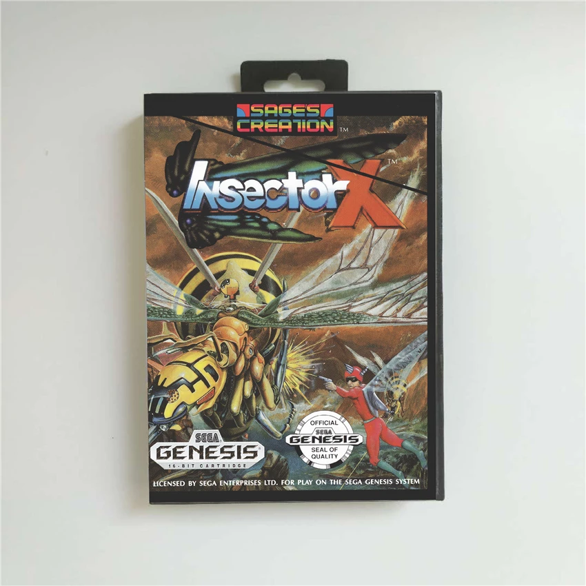 Фото Игровая приставка Insector-X Крышка США 16 бит MD для Sega Megadrive Genesis | Электроника