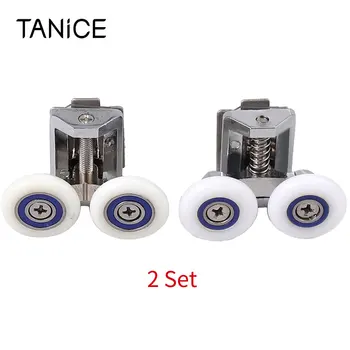 TANiCE 4pcs Twin Shower Door Rollers include Red Top Rollers and Blue Bottom Rollers Stainless Steel for Most Shower Cabins 
TANiCE 4pcs Twin Shower Door Rollers include Red Top Rollers and Blue Bottom Rollers Stainless Steel for Most Shower Cabins
