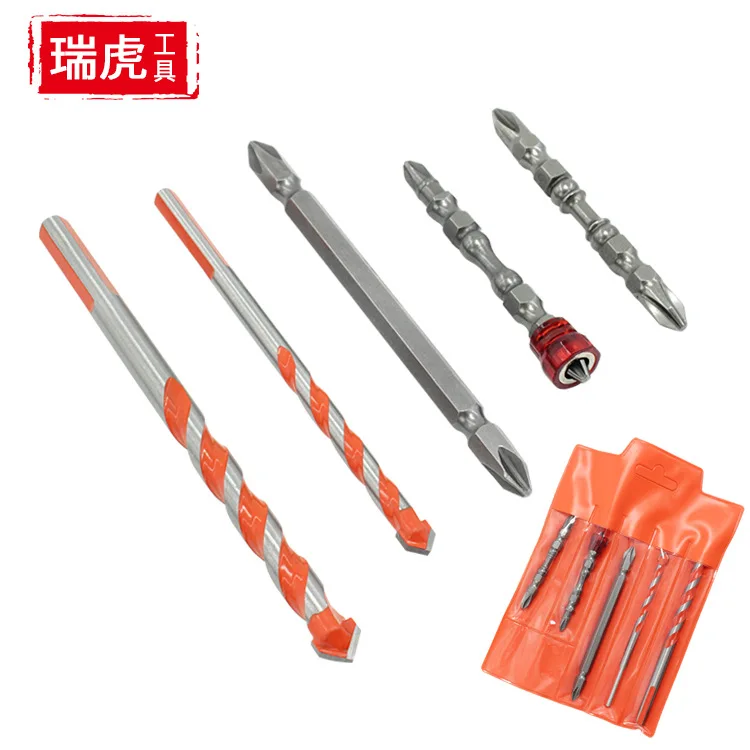 With Magnetosphere Cross Bit Multi-functional Tile Glass Drilling Bit Set Wind Approved Electric Screwdriver Bit 5PC
With Magnetosphere Cross Bit Multi-functional Tile Glass Drilling Bit Set Wind Approved Electric Screwdriver Bit 5PC