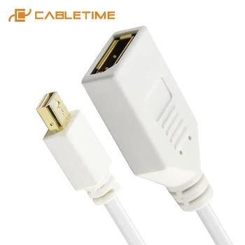 CABLETIME Mini DP to DP 1.2 Converter Mini displayport Male to Displayport Female Adapter Cable 4K for Macs Dell HD Lenov C230
CABLETIME Mini DP to DP 1.2 Converter Mini displayport Male to Displayport Female Adapter Cable 4K for Macs Dell HD Lenov C230