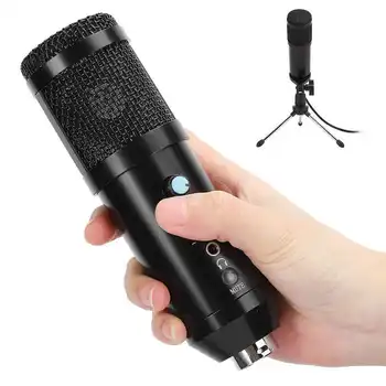 BM 858 Condenser Microphone Studio Recording BM858 USB Computer Microphone Kit with Adjustable Arm Stand Shock Mount for YouTube
BM 858 Condenser Microphone Studio Recording BM858 USB Computer Microphone Kit with Adjustable Arm Stand Shock Mount for YouTube