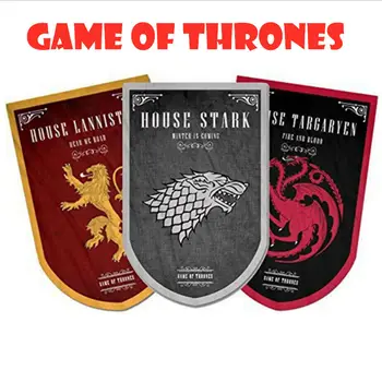 95*60cm Game of Thrones House Stark Targaryen Lannister Logo Flag House Banner Wall Room Decor Fans Collection Prop
95*60cm Game of Thrones House Stark Targaryen Lannister Logo Flag House Banner Wall Room Decor Fans Collection Prop
