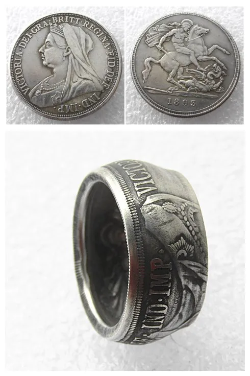 Great Britain 1893 silver crown Queen Victoria veiled head Coin Ring Copper-nickel Alloy Handmade In Sizes 8-16
Great Britain 1893 silver crown Queen Victoria veiled head Coin Ring Copper-nickel Alloy Handmade In Sizes 8-16