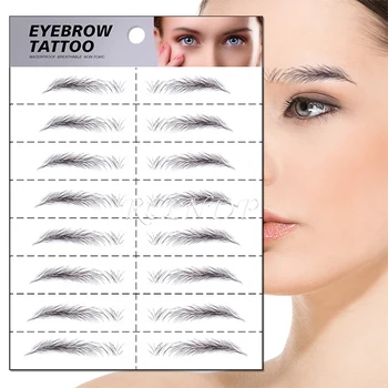 3D Eyebrow Tattoo Sticker Fake Eyebrows Willow Leaf Shape Long Lasting Super Waterproof Makeup Eye Brow Stickers Cosmetics
3D Eyebrow Tattoo Sticker Fake Eyebrows Willow Leaf Shape Long Lasting Super Waterproof Makeup Eye Brow Stickers Cosmetics