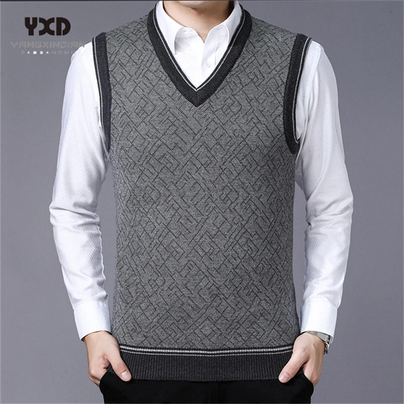 2020 New Men clothes Sleeveless Sweater vest Men Wool Sweaters Slim Fit Jumpers Knit V-Neck Jersey Hombre свитер Pullover men
2020 New Men clothes Sleeveless Sweater vest Men Wool Sweaters Slim Fit Jumpers Knit V-Neck Jersey Hombre свитер Pullover men