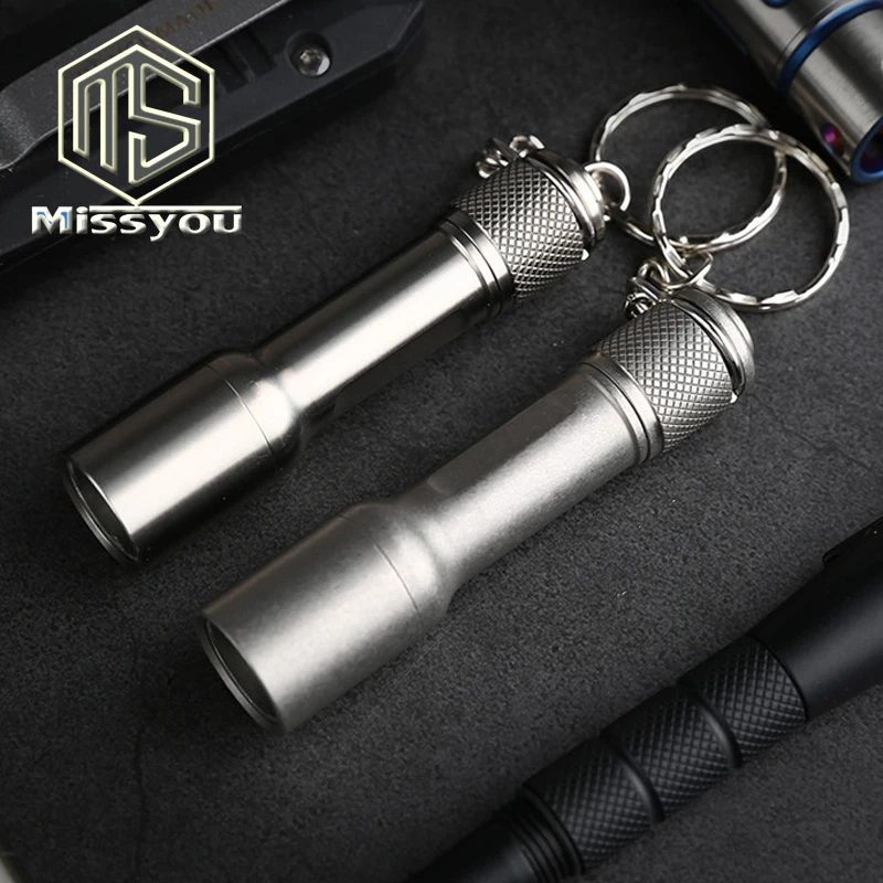 Titanium Alloy EDC Keychain Flashlight Favor Portable Waterproof Mini Bulb Torch Light Rechargeable LED Keychain Flashlight
Titanium Alloy EDC Keychain Flashlight Favor Portable Waterproof Mini Bulb Torch Light Rechargeable LED Keychain Flashlight