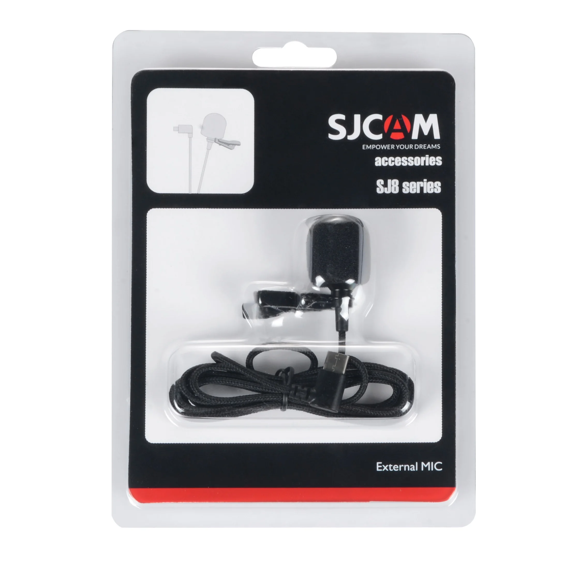 

SJCAM SJ8 SJ9 Extend Mic SJCAM Accessories Type-C External Microphone for SJ8 Pro / SJ8 Plus / SJ9 Strike Sports Action Camera